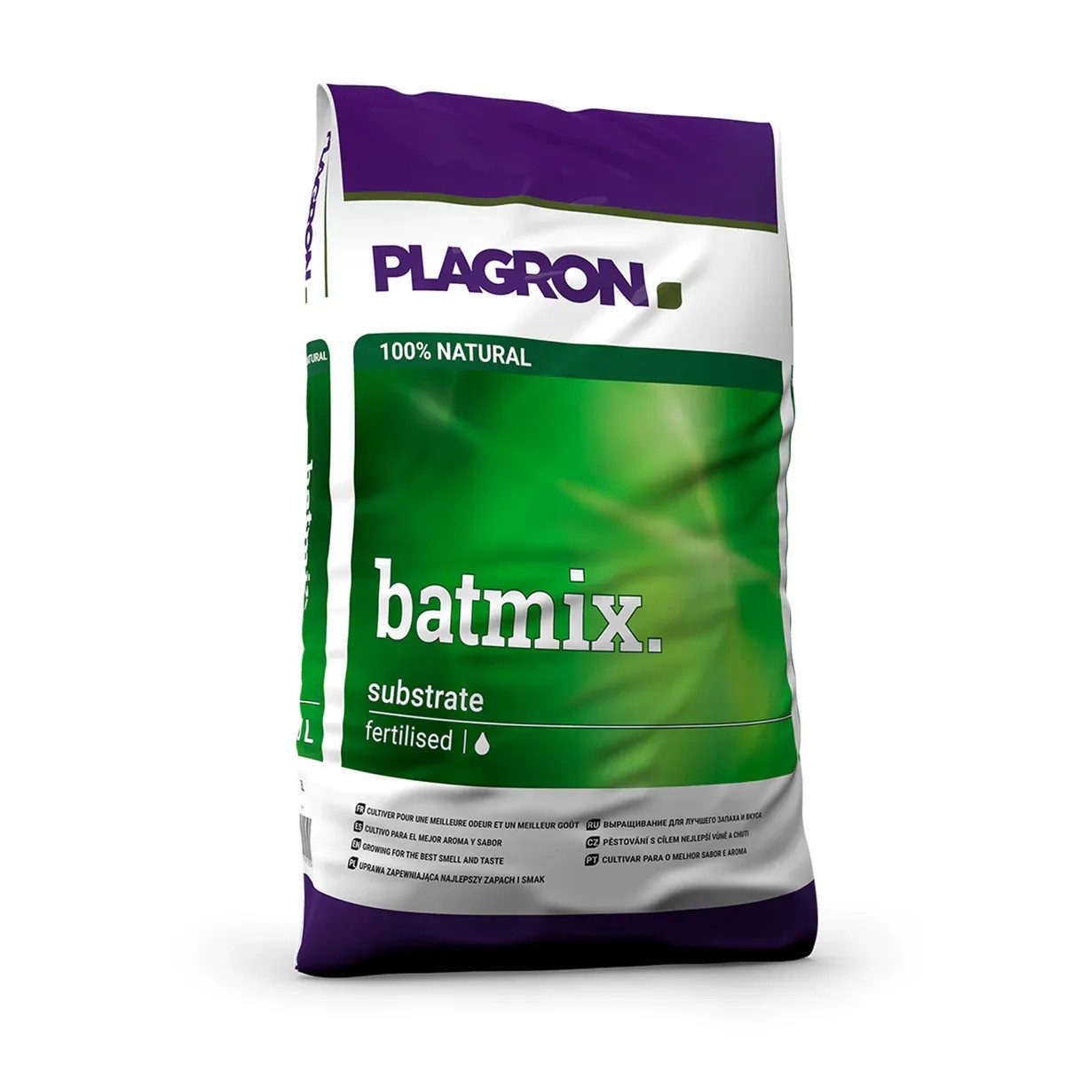 Plagron Pflanzerde Bat Mix - Organische Premium Pflanzenerde Sack, mit Organisch vorgedüngt, 25 Liter