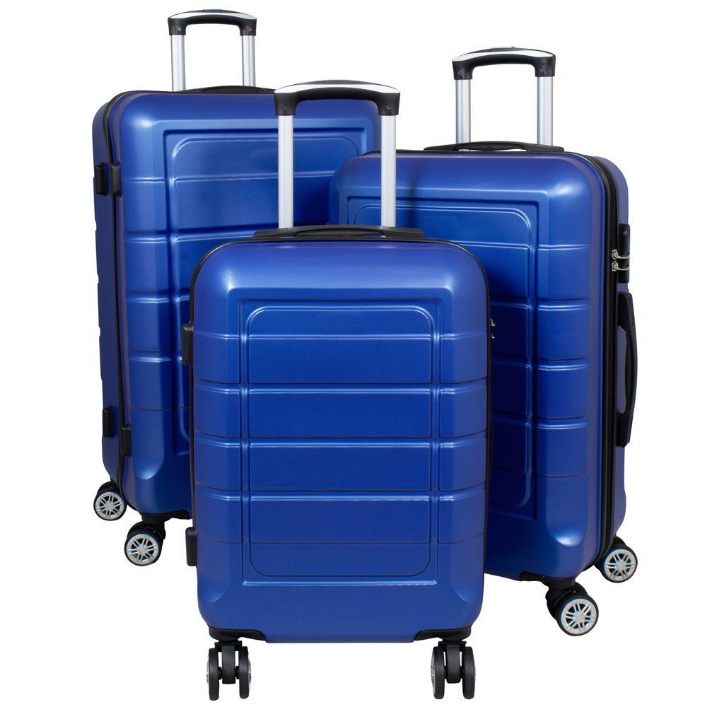 MONOPOL® Trolleyset - Koffer-Set - 3-teilig - 77,67,55 cm, 3 Farben blau