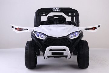 TOYAS Elektro-Kinderauto ATV Elektroauto mit 2,4G R/C MP3 Rocking Funktion 2x 6V 4Ah-Akku