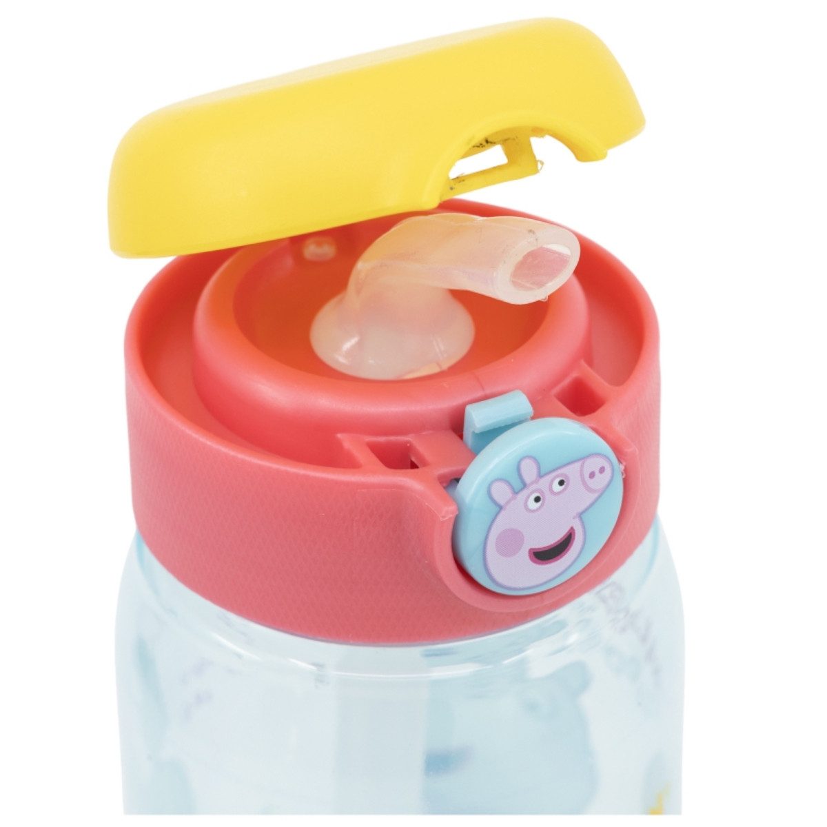 Storline Trinkflasche Peppa Pig 510ml – Kinderflasche mit Trinkhalm & Druckverschluss