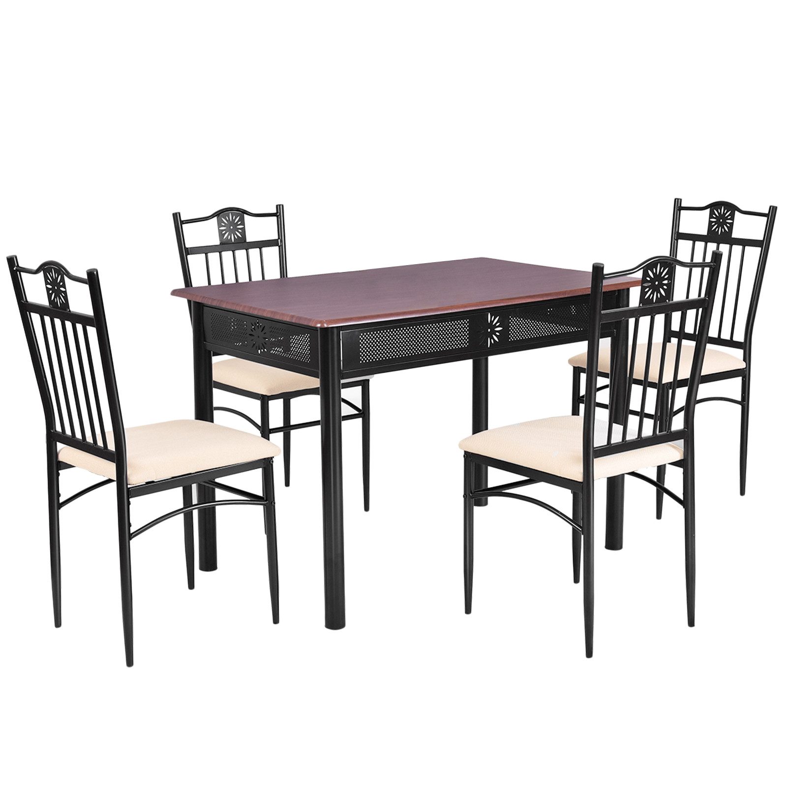 COSTWAY Essgruppe, 5 tlg. Esstisch-Set mit günstig online kaufen