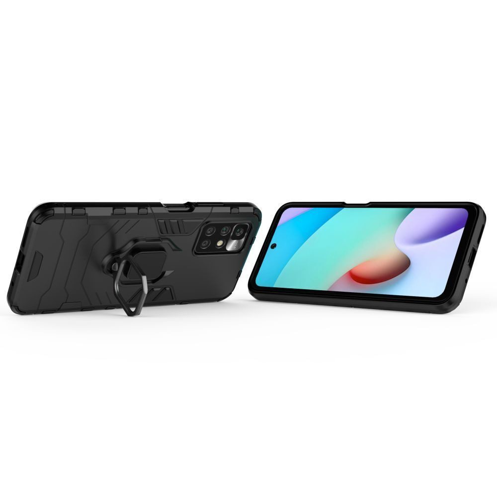 betterfon Handyhülle für Xiaomi Outdoor Panzerhülle mit Slide-Kameraschutz & Ringhalter, Premium 3-Schicht-Hülle: Stoßfest, kratzresistent & passgenau