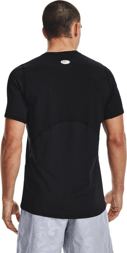 090 Armour® T-Shirt Enganliegendes Carbon Heather Armour Kurzarm-Oberteil Under HeatGear