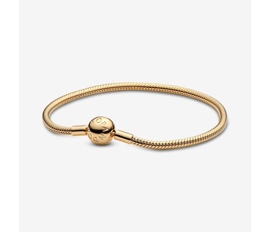 Pandora Charm-Armband PANDORA Moments Schlangen-Gliederarmband vergoldet günstig online kaufen