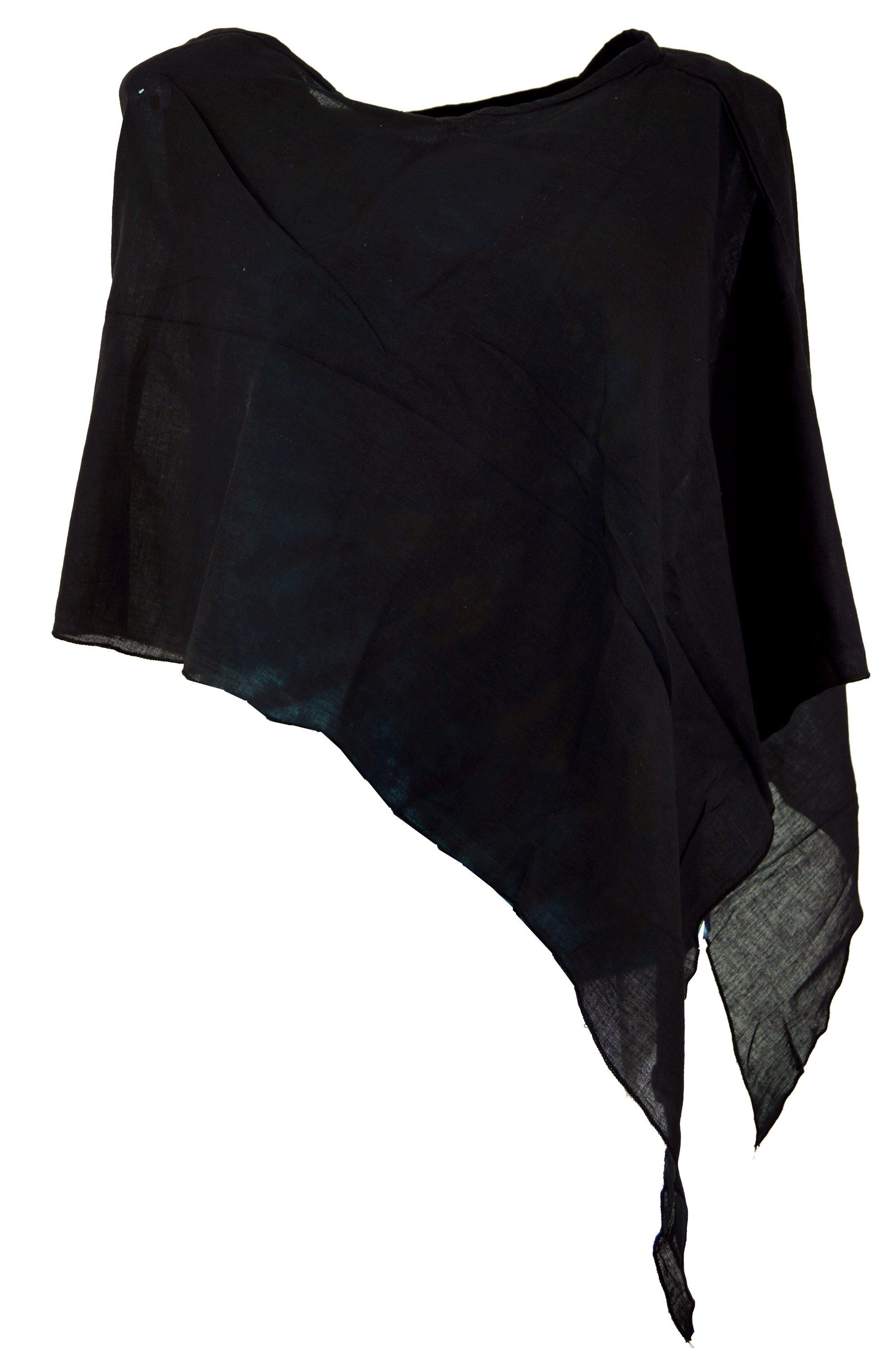 Guru-Shop Langjacke Lagenlook Poncho, leichter Poncho, Pixi Poncho..