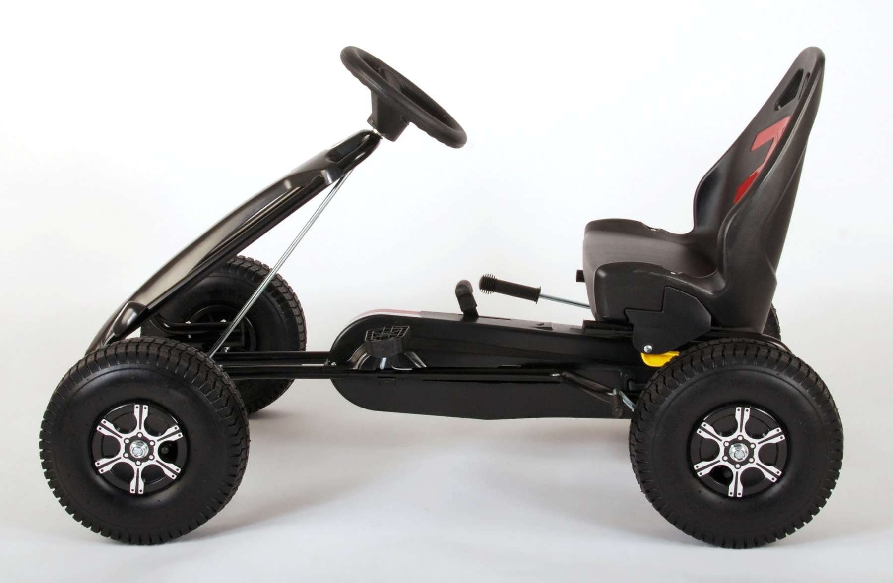 Volare Kinderfahrrad Luftreifen - bis groß Plastikfelgen 85% Jungen - Rennwagen 50 zusammengebaut, kg, Go - Kart Luftbereifung, - schwarz