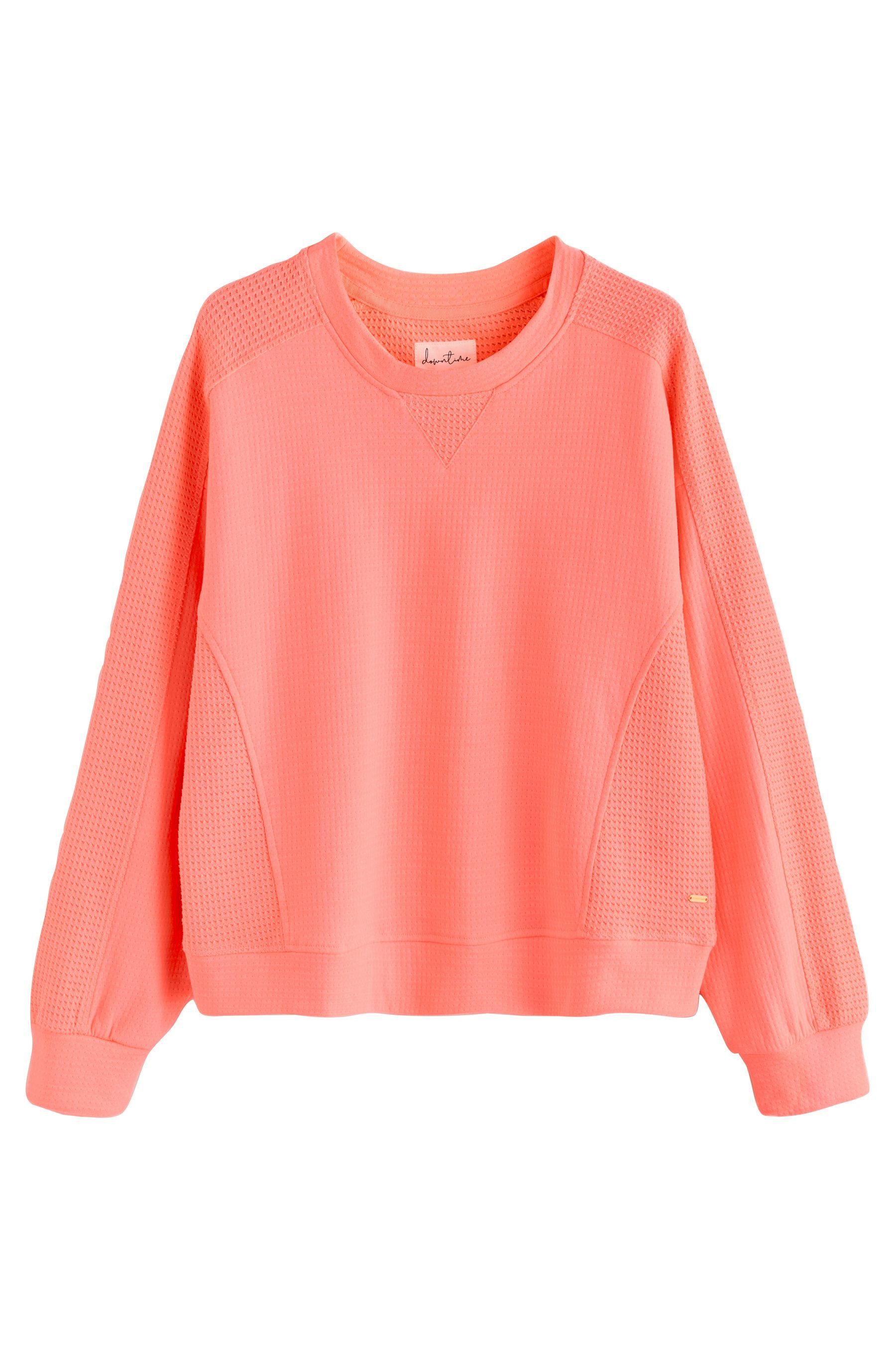 Next Sweater Sweatshirt mit Waffelstruktur aus 100 % Baumwolle (1-tlg) günstig online kaufen