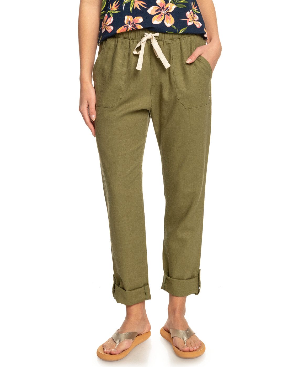 Cargohose The Loden Seashore Roxy On Green