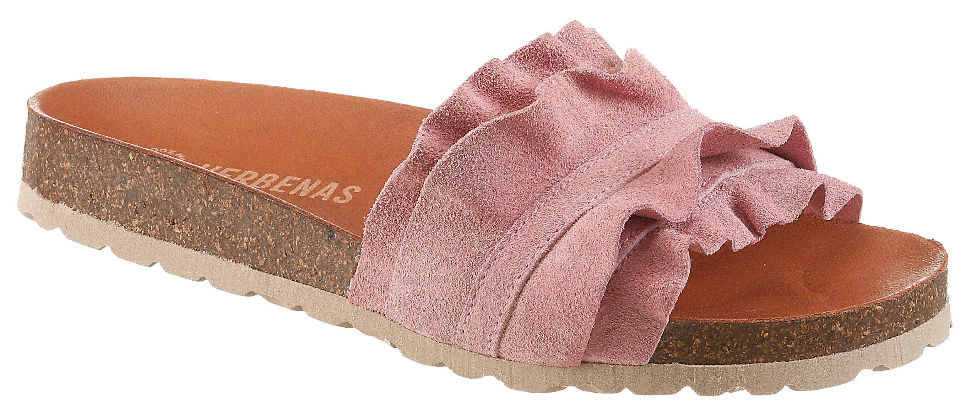 VERBENAS Rocio Roda Pantolette Sommerschuh, Flat mit geschwungenen Laschens günstig online kaufen