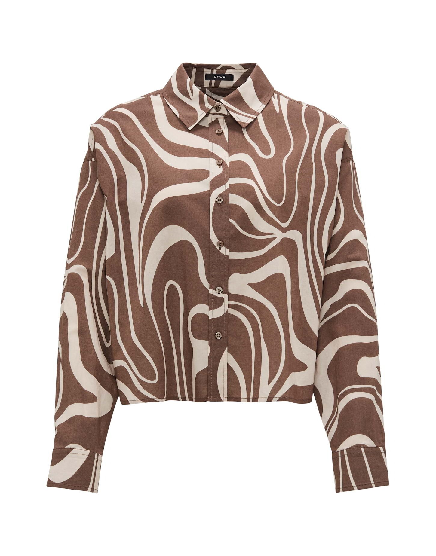 OPUS Kurzarmbluse Leichte Hemdbluse FENEDA Boxy günstig online kaufen
