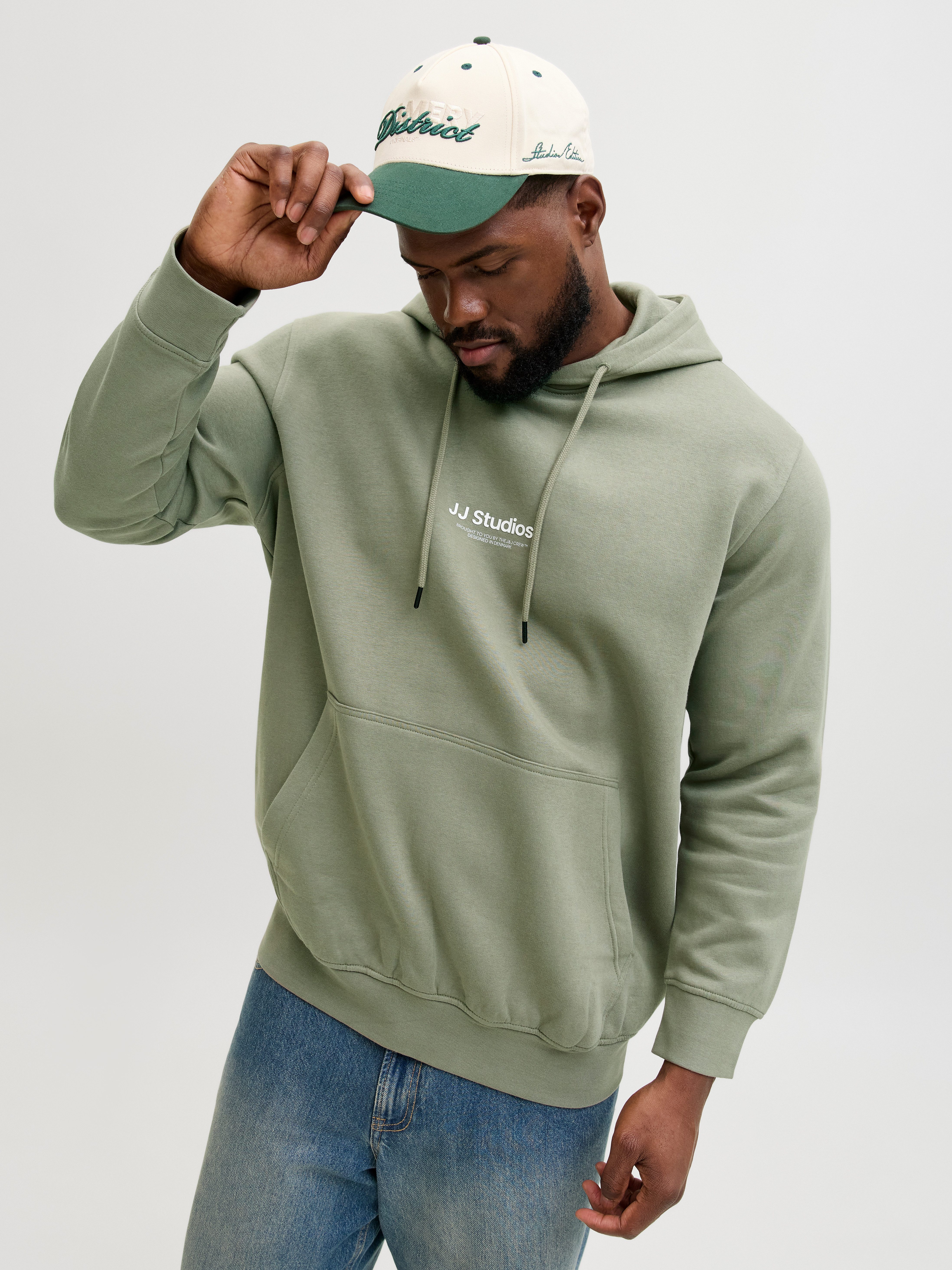 Jack & Jones PlusSize Kapuzensweatshirt JJESOHO SWEAT HOOD NOOS PLS mit Log günstig online kaufen