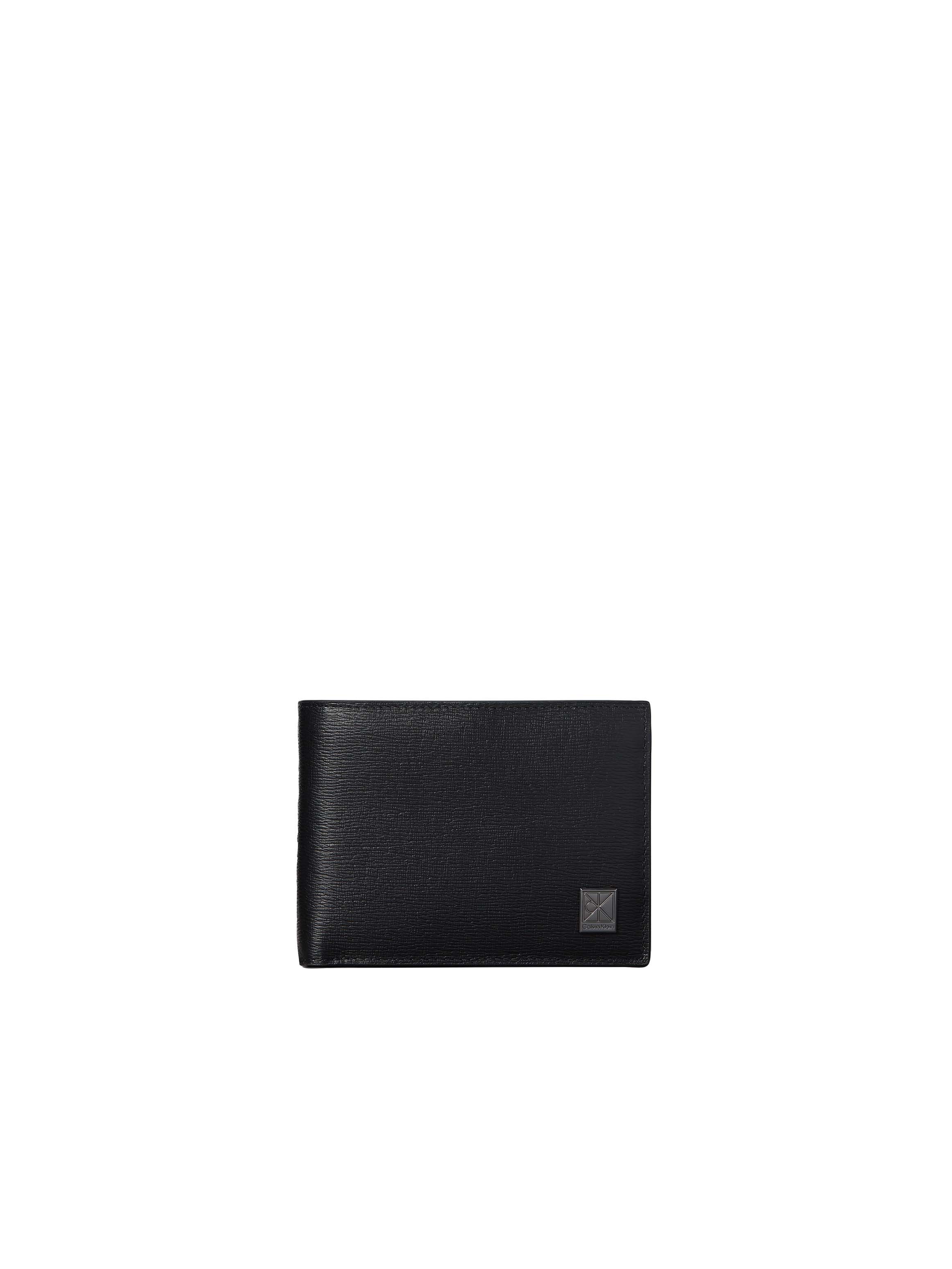 Calvin Klein Geldbörse EMBLEM HW TRIFOLD W/ COIN, Geldbeutel, Portemonnaie, Money Pocket mit metallic CK-Label