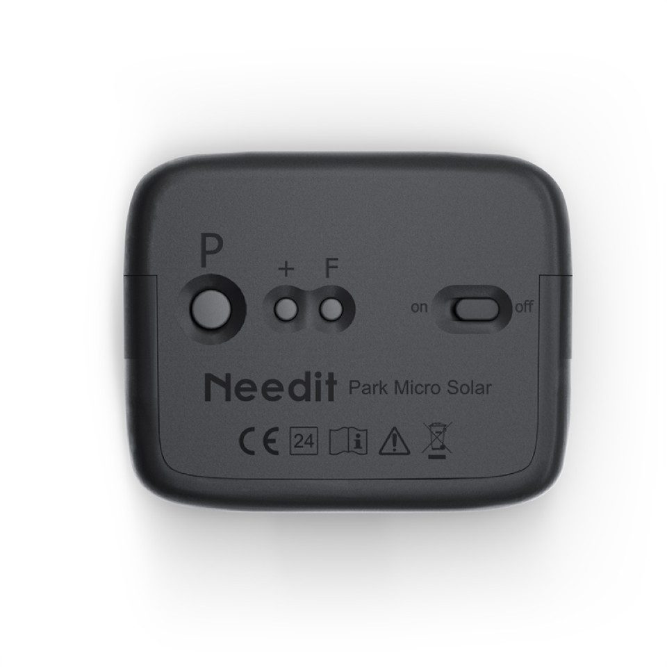 NeedIt elektronische Parkscheibe Park Micro Solar, Blau