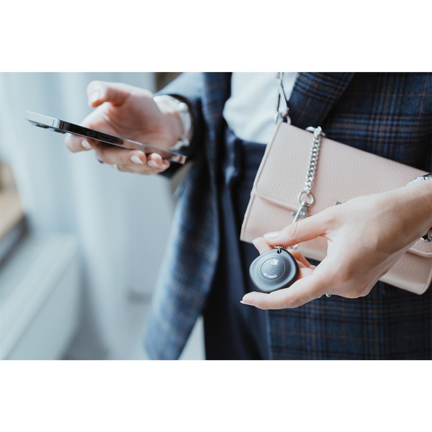 Verbatim 32130 Bluetooth Tracker MYF-01 - 1er Pack GPS-Tracker (Schlüsselanhänger Gegenstandsfinder Standorttracker Positionsfinder)