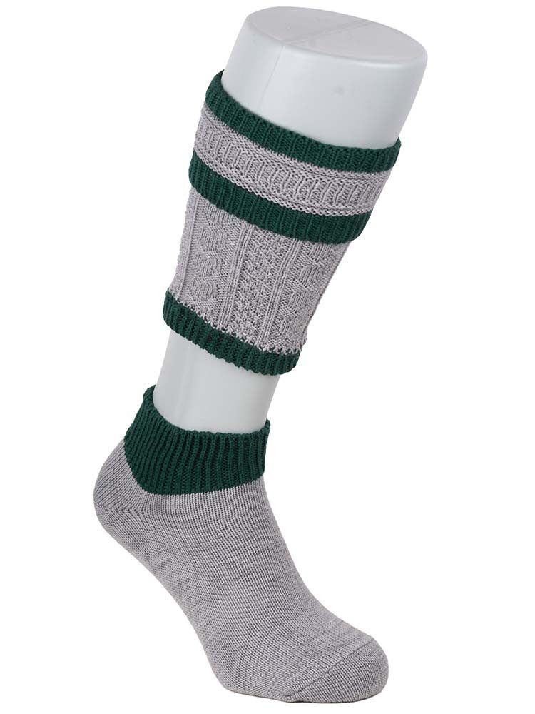 P.S. Schuhmacher Trachtensocken Trachtensocken Loferl grau-grün
