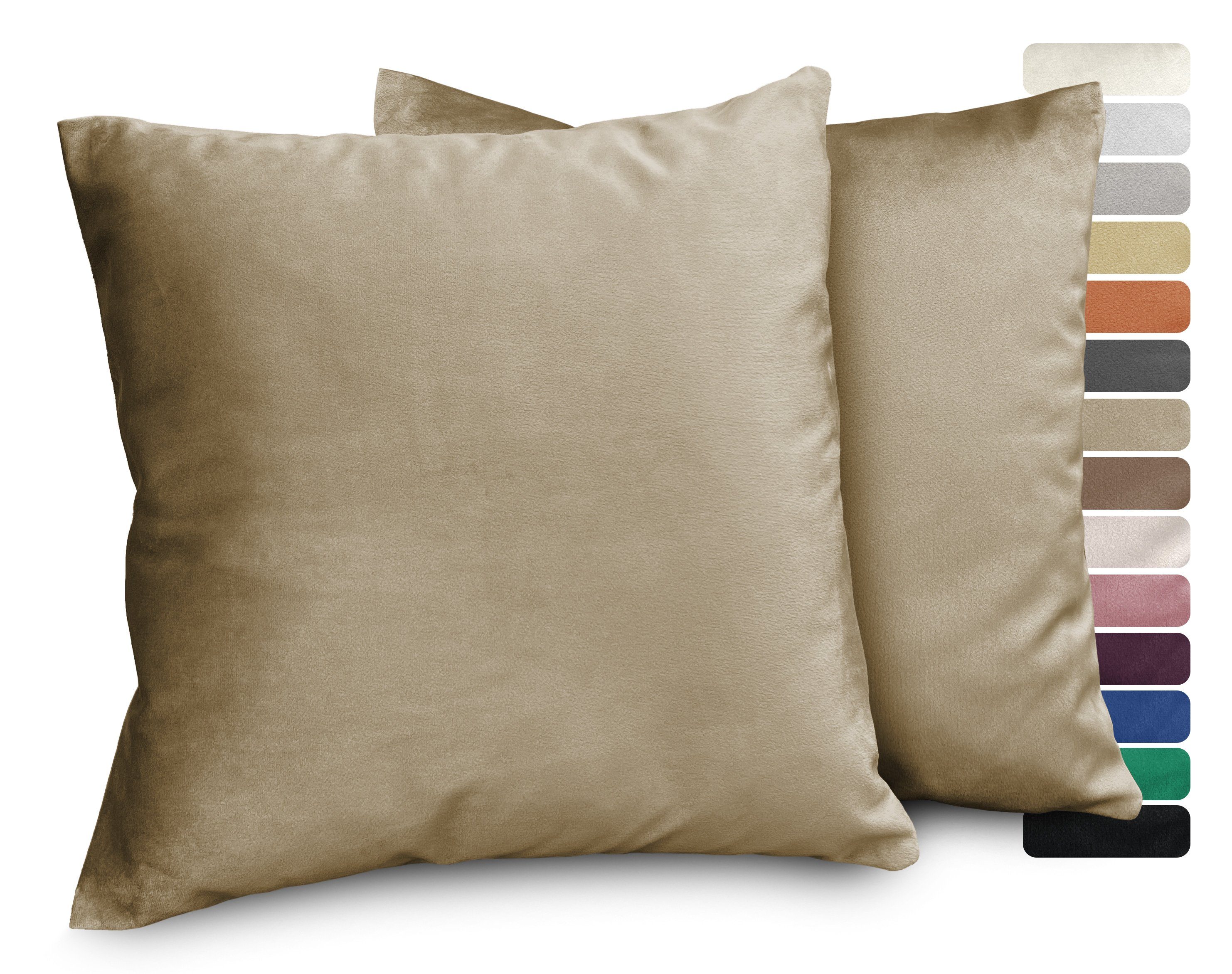 Beautex Kissenhüllen Samt Kissenhüllen 2er Set, günstig online kaufen