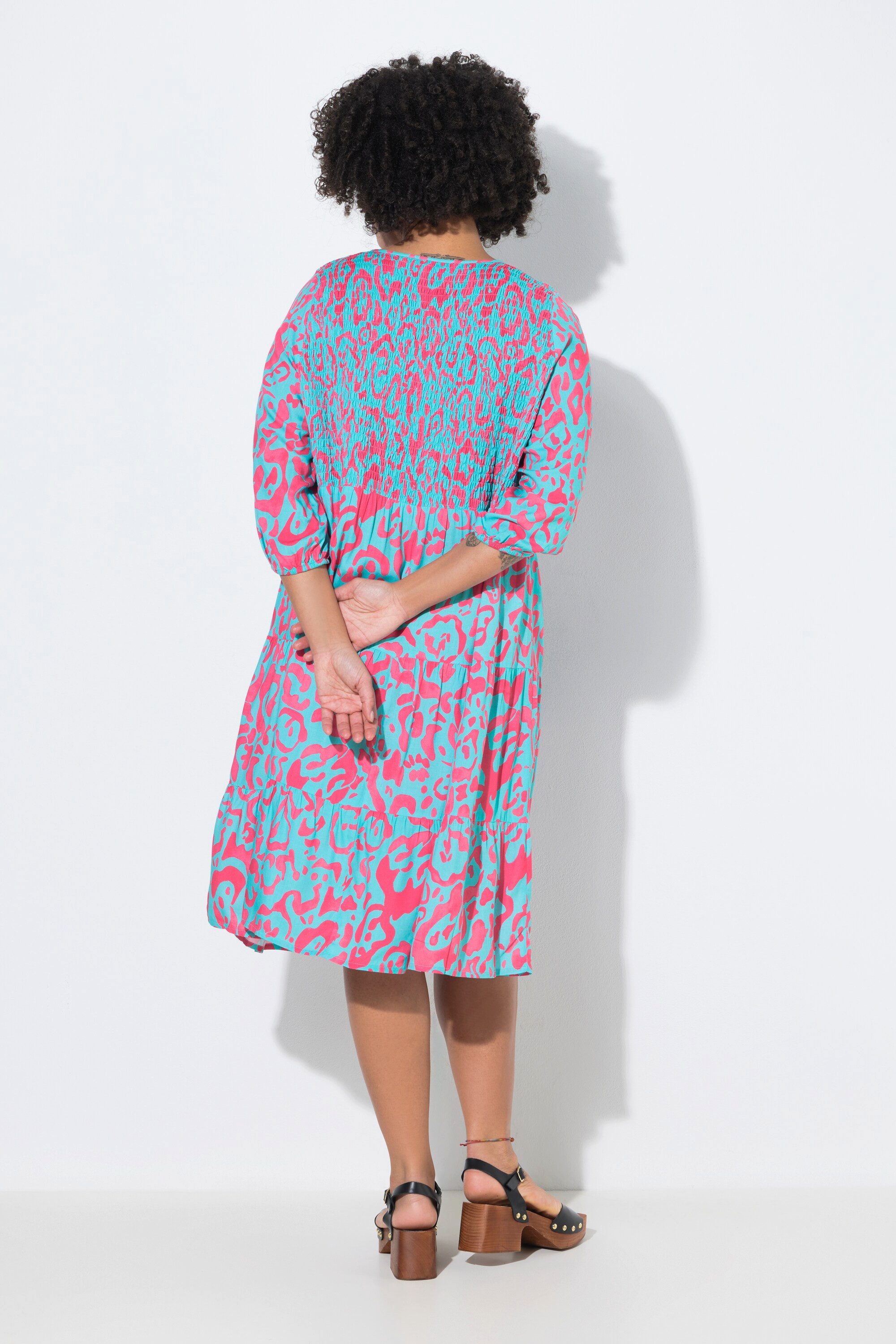 Angel of Style Jerseykleid Smokkleid A-Linie Midilänge Viskose Alloverdruck