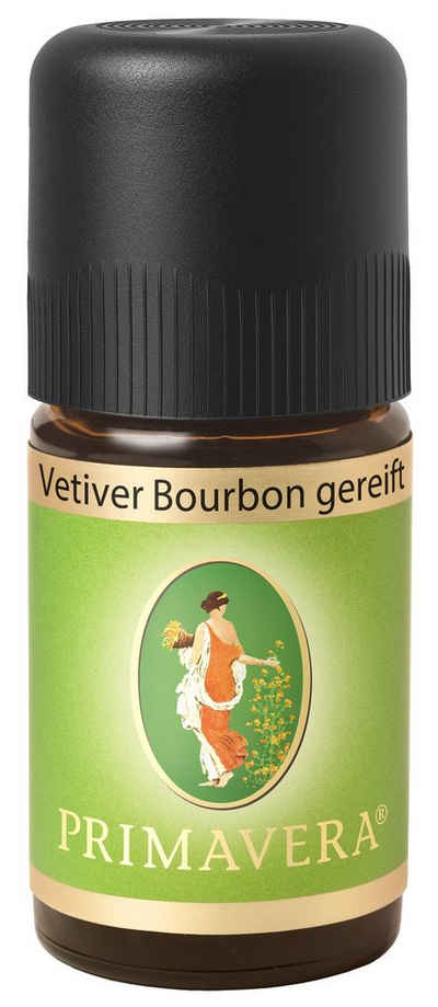 Primavera Life GmbH Duftöl Vetiver Bourbon gereift (konventionell), 5 ml (Einzelartikel)