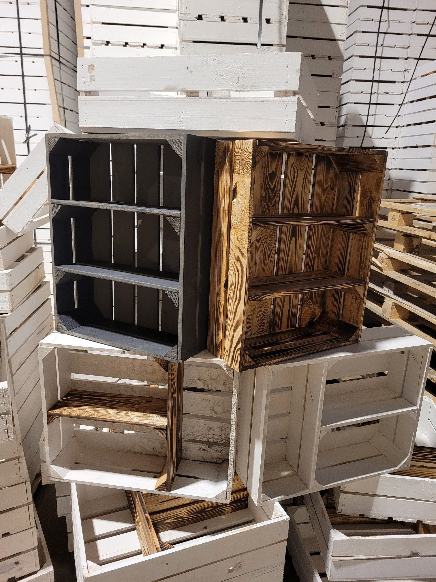 Allzweckkiste 3er Obstkisten 2te Wahl Überraschungspaket Retouren 50x40x15cm (Spar-Set)