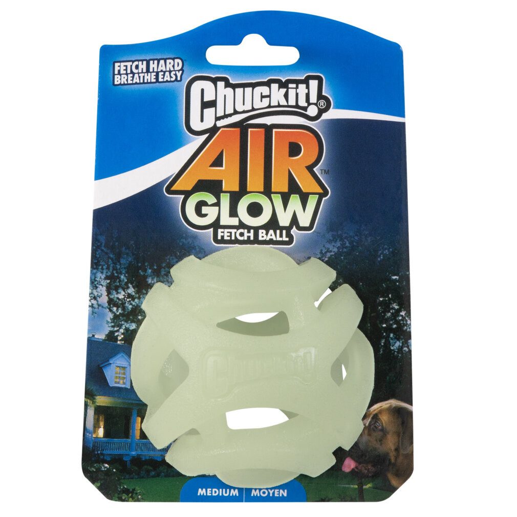 Chuckit Tierquietschie Max glow air fetch ball M 1pk von Chuckit