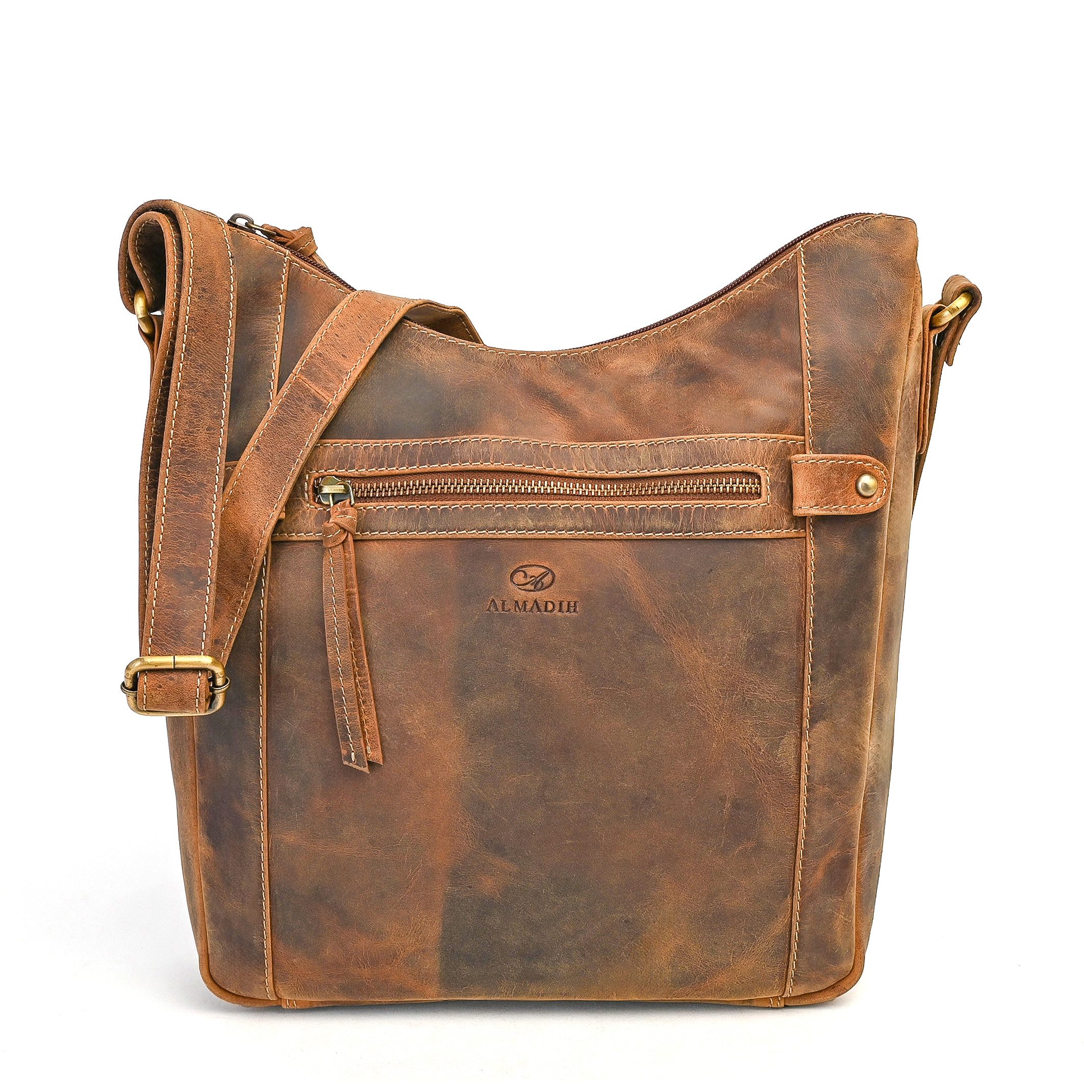 ALMADIH Schultertasche Leder Damentasche LILI Ledertasche Umhängetasche Hen günstig online kaufen