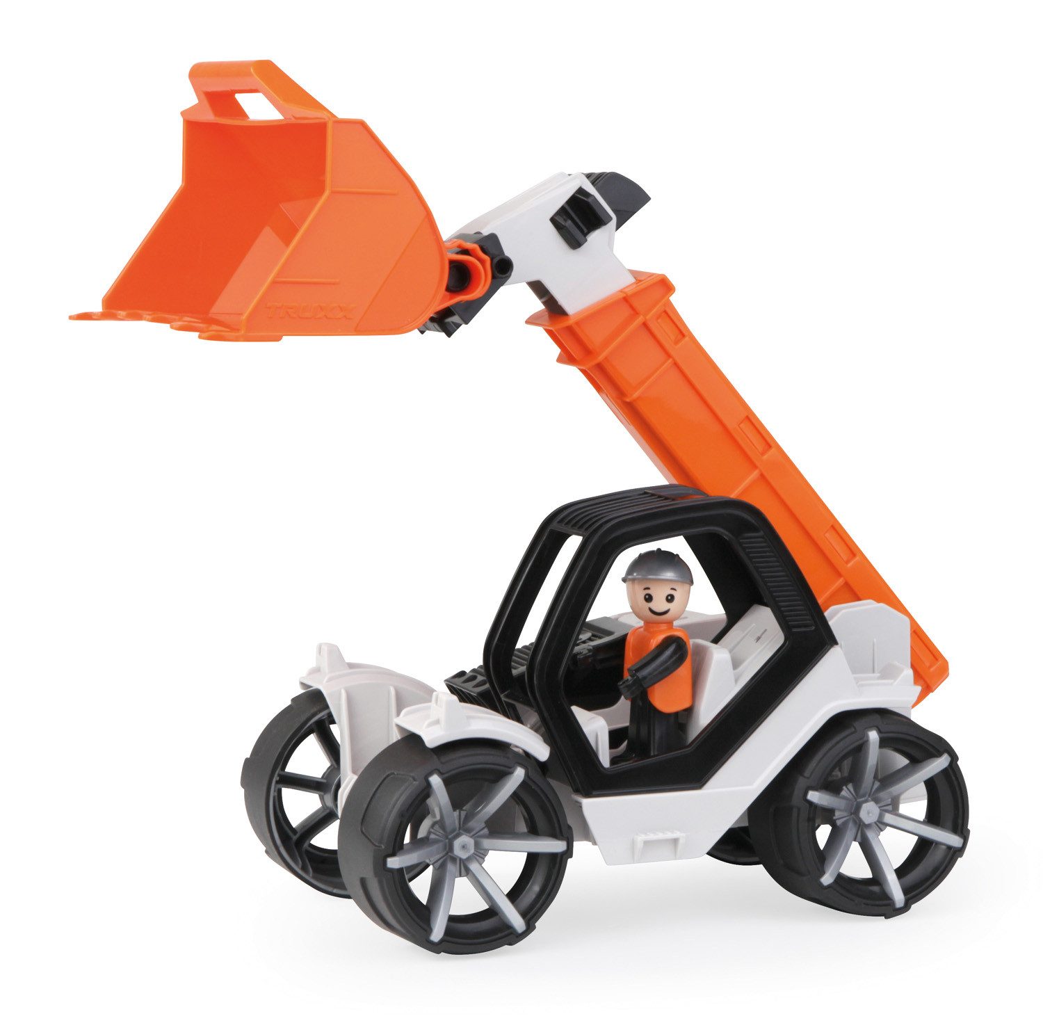 Lena® Spielzeug-Bagger Truxx Teleskoplader mit Schaufel, Made in Europe