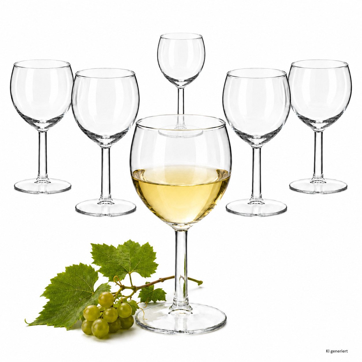 MamboCat Weinglas 6x Ballon Weingläser 250ml Wasserglas Rotweinkelch Weißwein Gastro, Glas