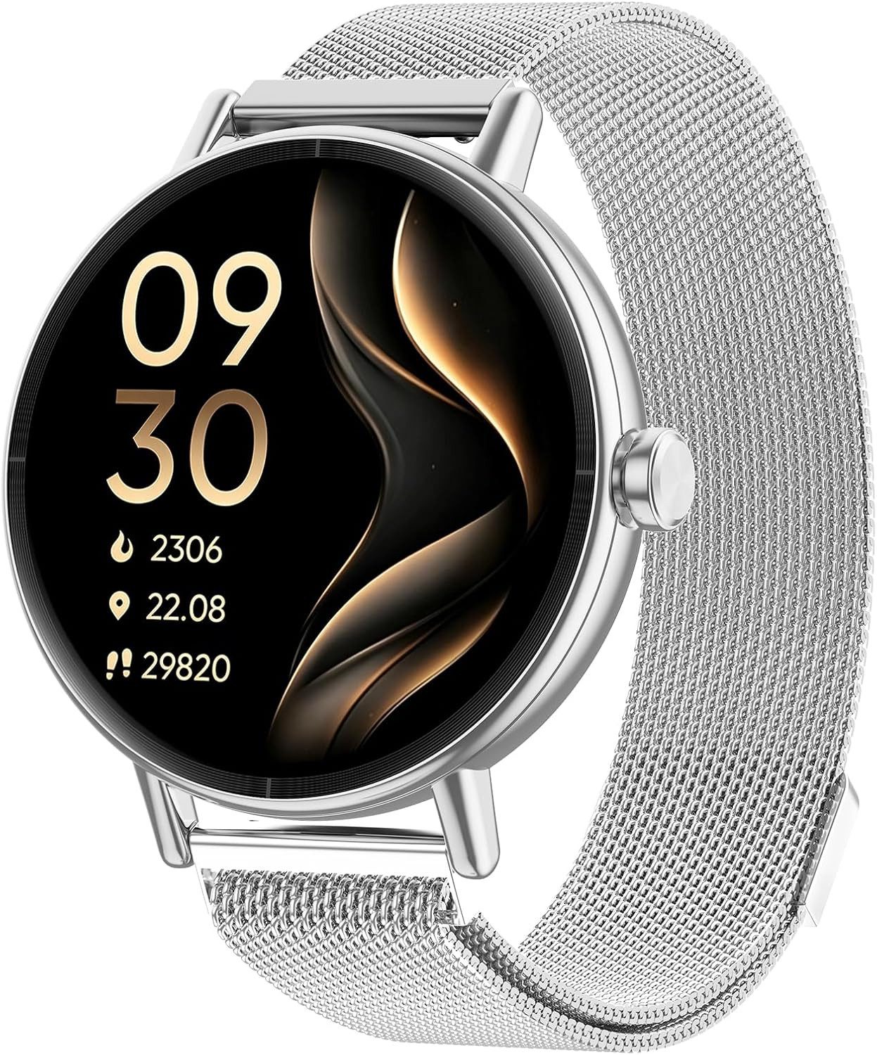 Zevelora Damen Smartwatch mit Bluetooth-Telefonie und Gesundheitsfunktionen Smartwatch (1.27 Zoll, Andriod iOS), Fitnessuhr für Damen mit Anruffunktion und über 100 Sportmodi