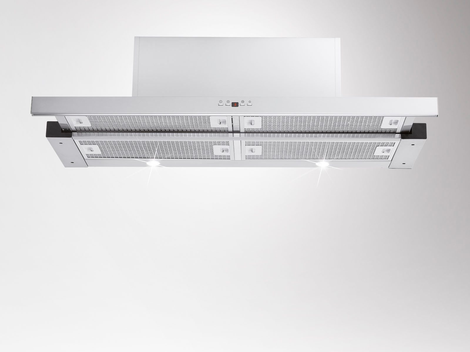 Amica Flachschirmhaube FH 694 621 E FH 694 621 E, Flexibel & kompakt: helles Licht, simple Steuerung, Display