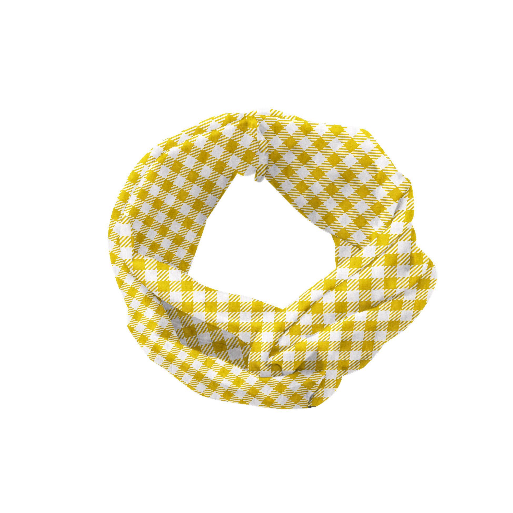 Elastisch Squares alltags und Abakuhaus Sommer accessories Gelb weiss Angenehme Stirnband