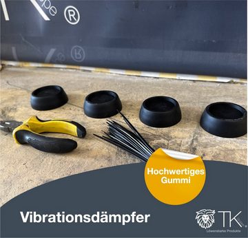 toolmate® Vibrationsdämpfer 12er Schwingungsdämpfer / Vibrationsdämpfer - Antivibration Gummifüße, (12-St)