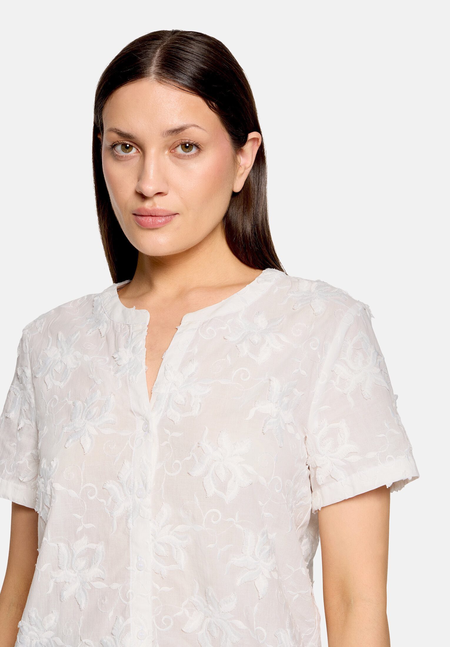 Betty&Co Hemdbluse Damen mit Stickerei