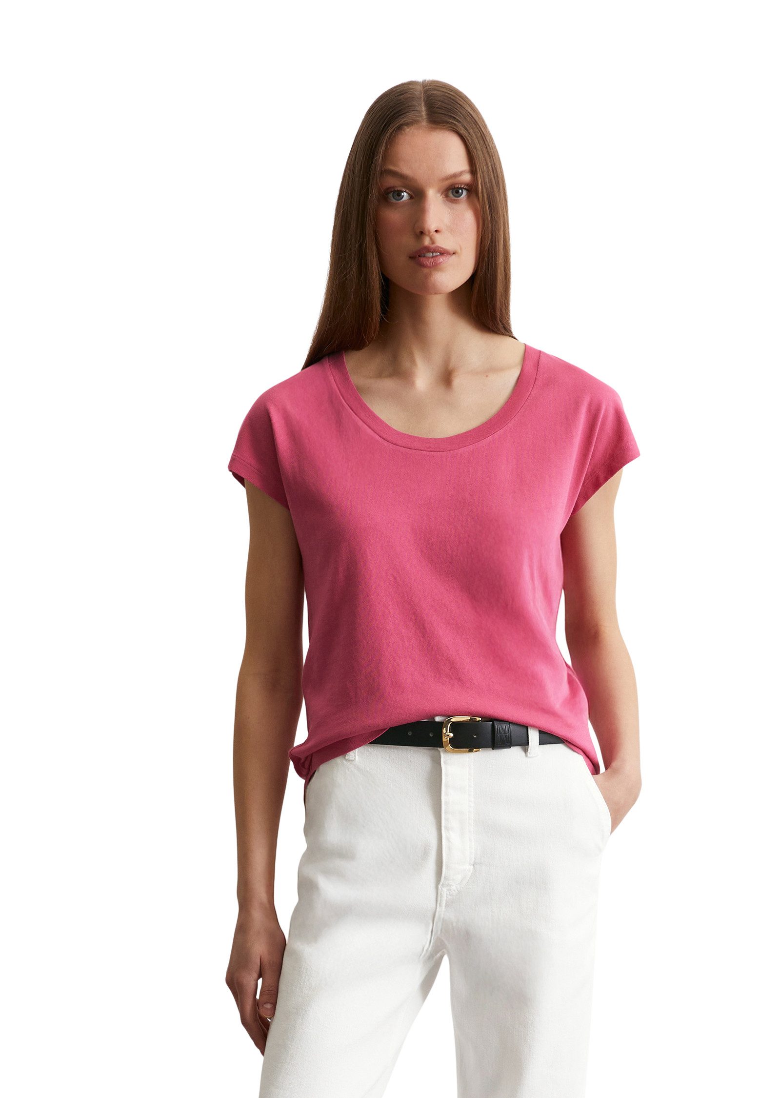 Marc O'Polo Tanktop eine dezent geschwungenen Saumlinie günstig online kaufen