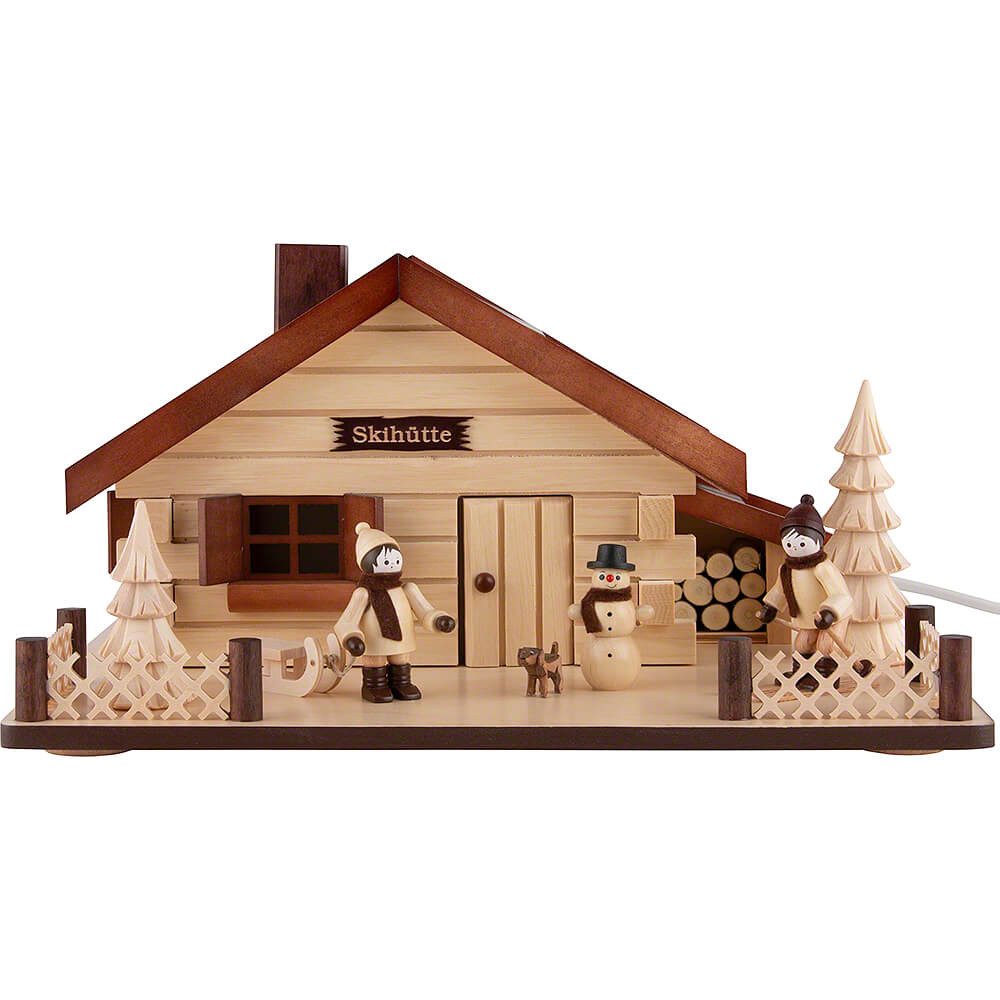 Volkskunstwerkstatt Romy Thiel Schwibbogen Lichterhaus Winterkinder (13,5cm) von Romy Thiel
