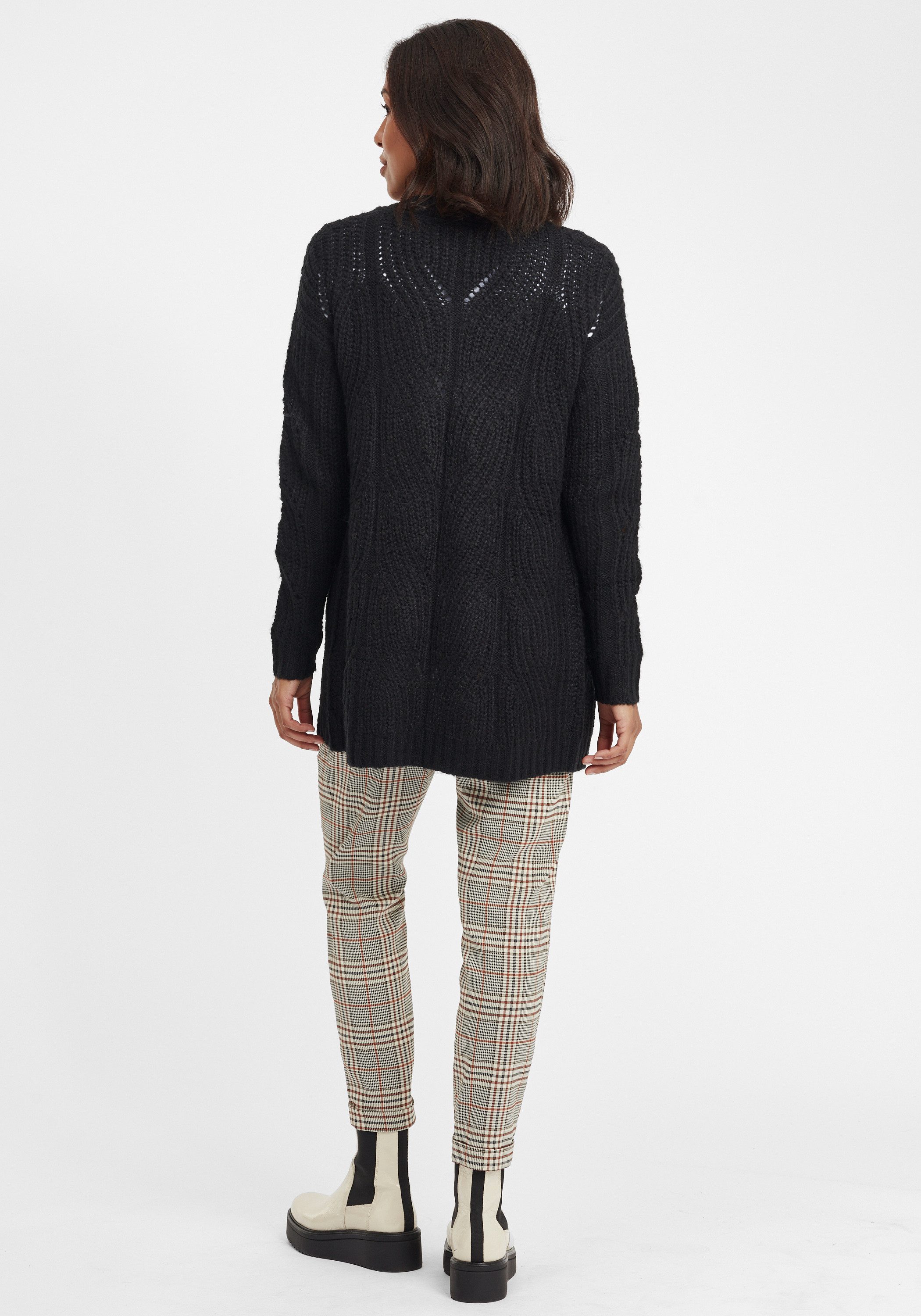 OXMO Strickjacke OXClea Cardigan in Ajour-Strickmuster