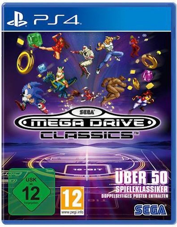 SEGA Mega Drive Classics - 50 Retro Spiele - PS4 (Blu-ray Disc), PlayStation 4