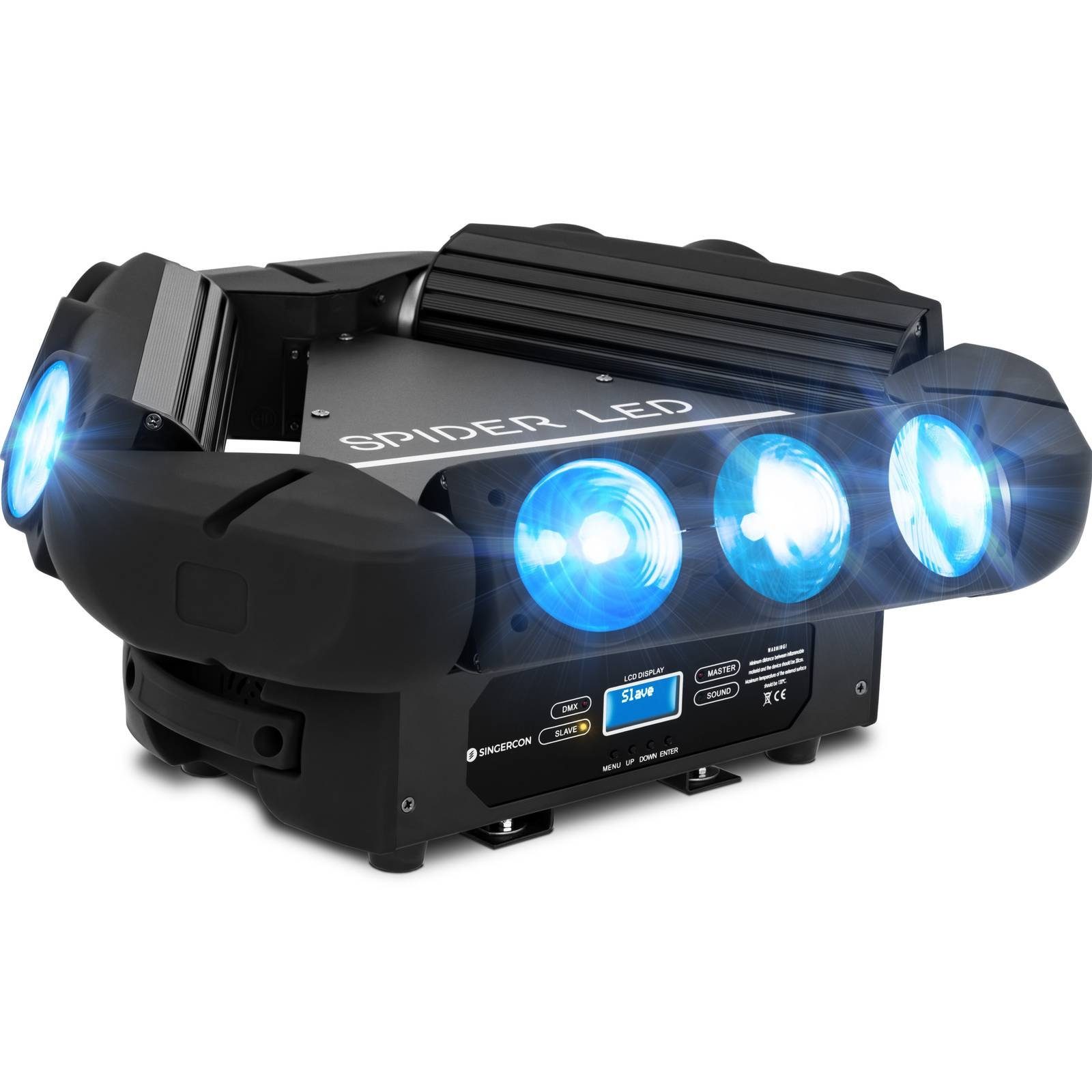 Singercon Discolicht Spider LED Moving Head Bühnenbeleuchtung 9x10 W Scheinwerfer, LED