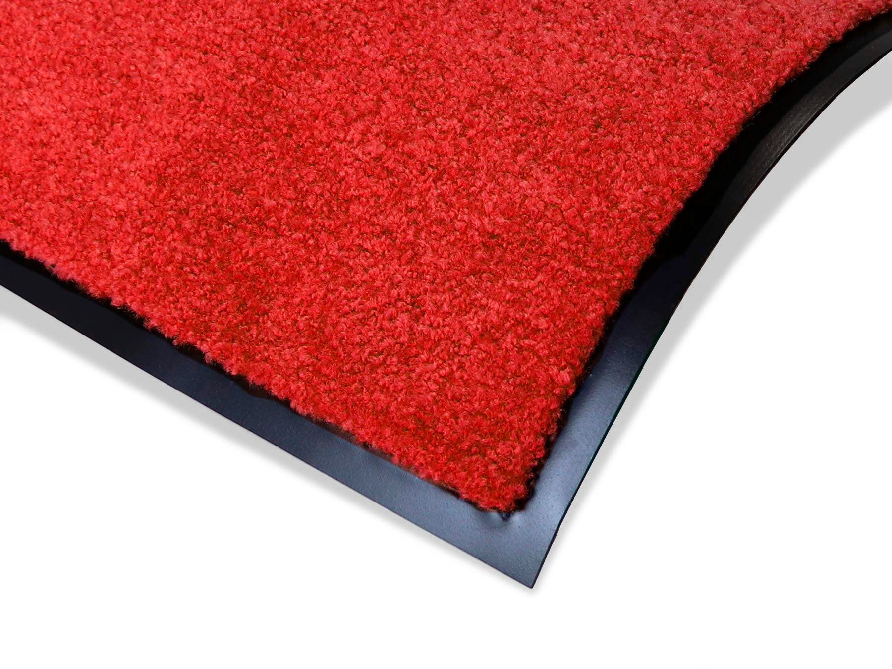 waschbar Fußmatte Höhe: Uni-Farben, Schmutzfangmatte, rechteckig, mm, in PRO, Textil, rot Schmutzfangmatte Primaflor-Ideen CLEAN 8 UV-beständig,