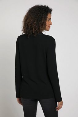 Gina Laura Sweatshirt Sweatshirt Stehkragen Taschen Langarm