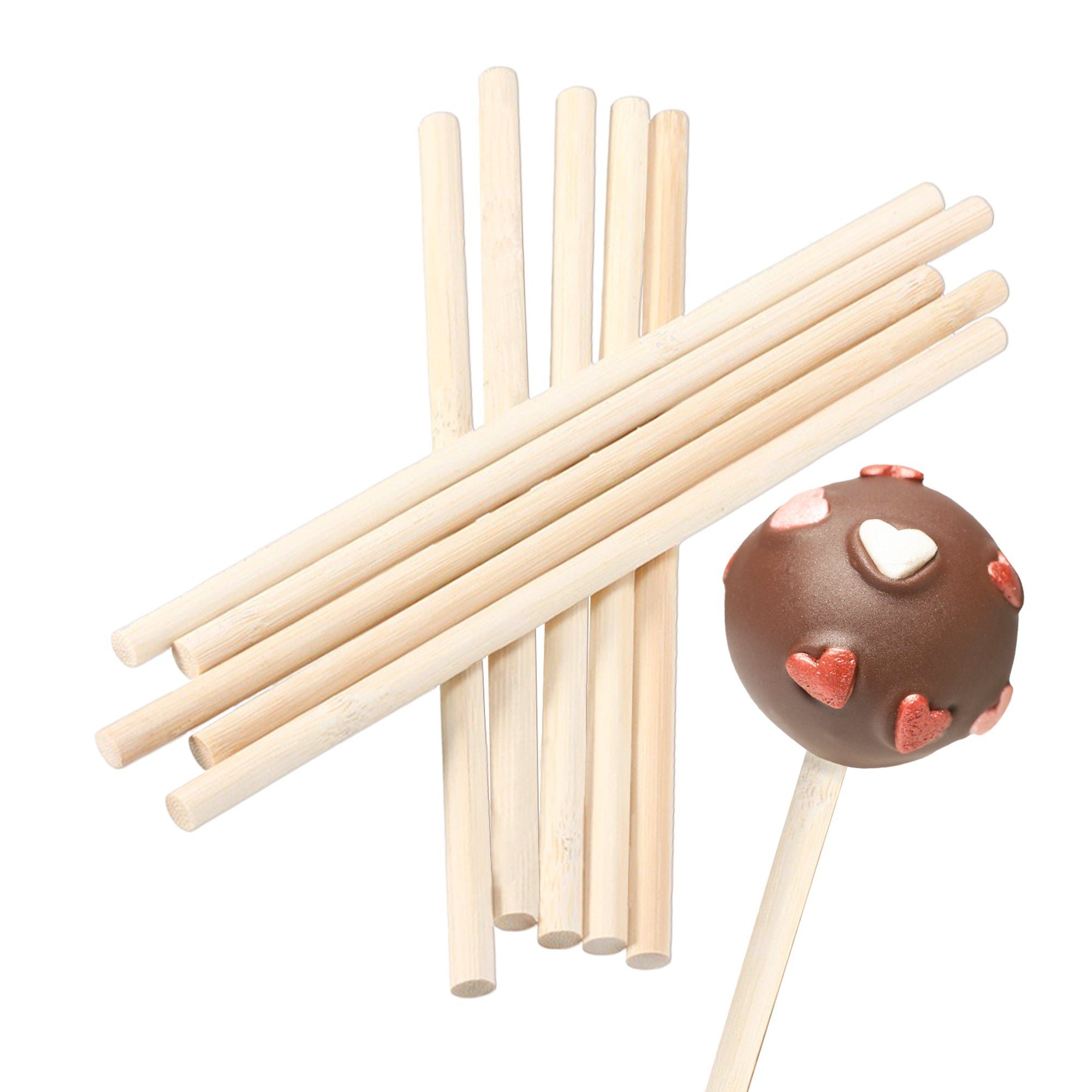 wisefood Cake-Pop-Form Bambus Cake Pop Sticks - 17cm - 100 Stk. - 100, (100-tlg)