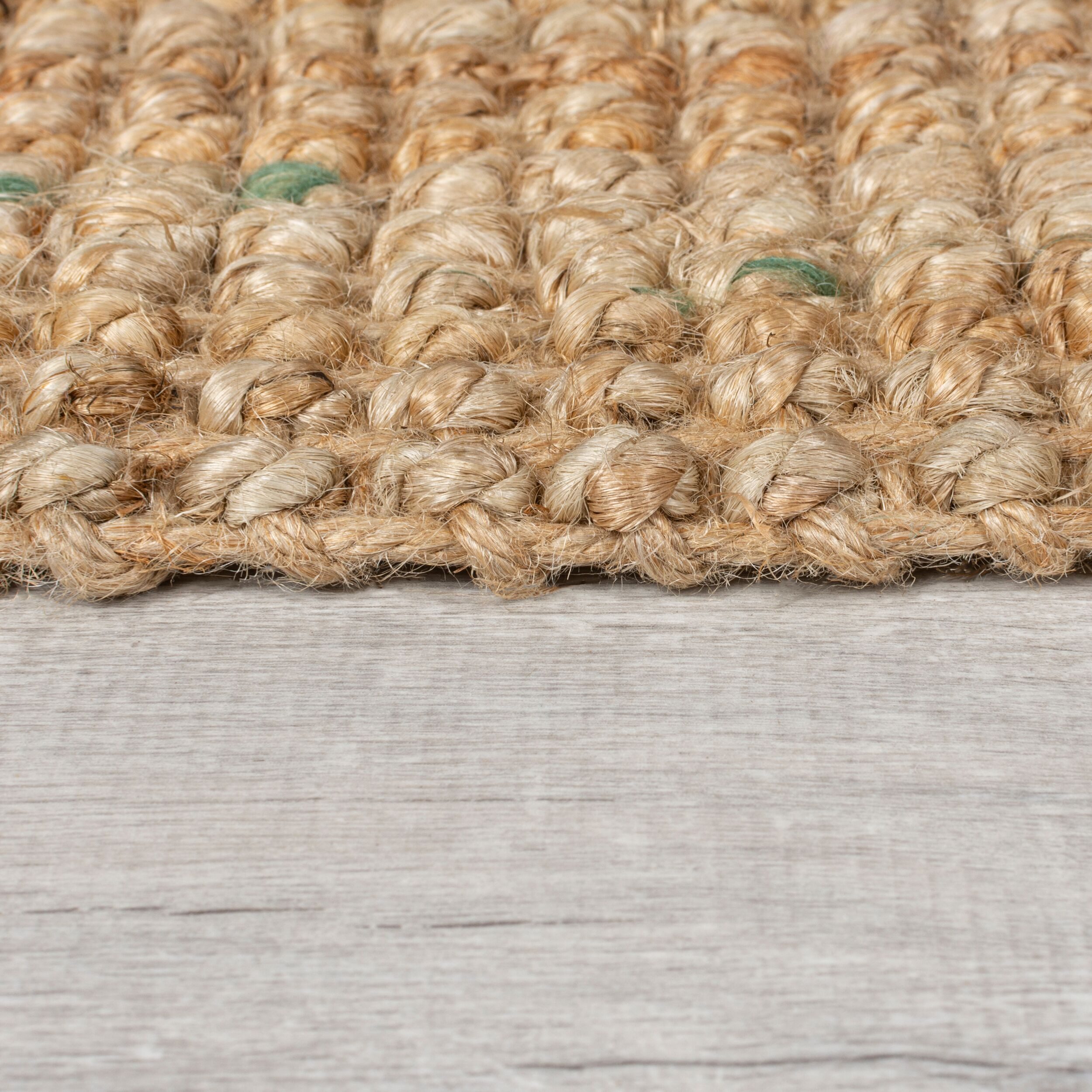 FLAIR RUGS Teppich Jute Boucle, rechteckig, Höhe: 7 mm, aus 100% Jute, mit Fransen, aus Naturfasern