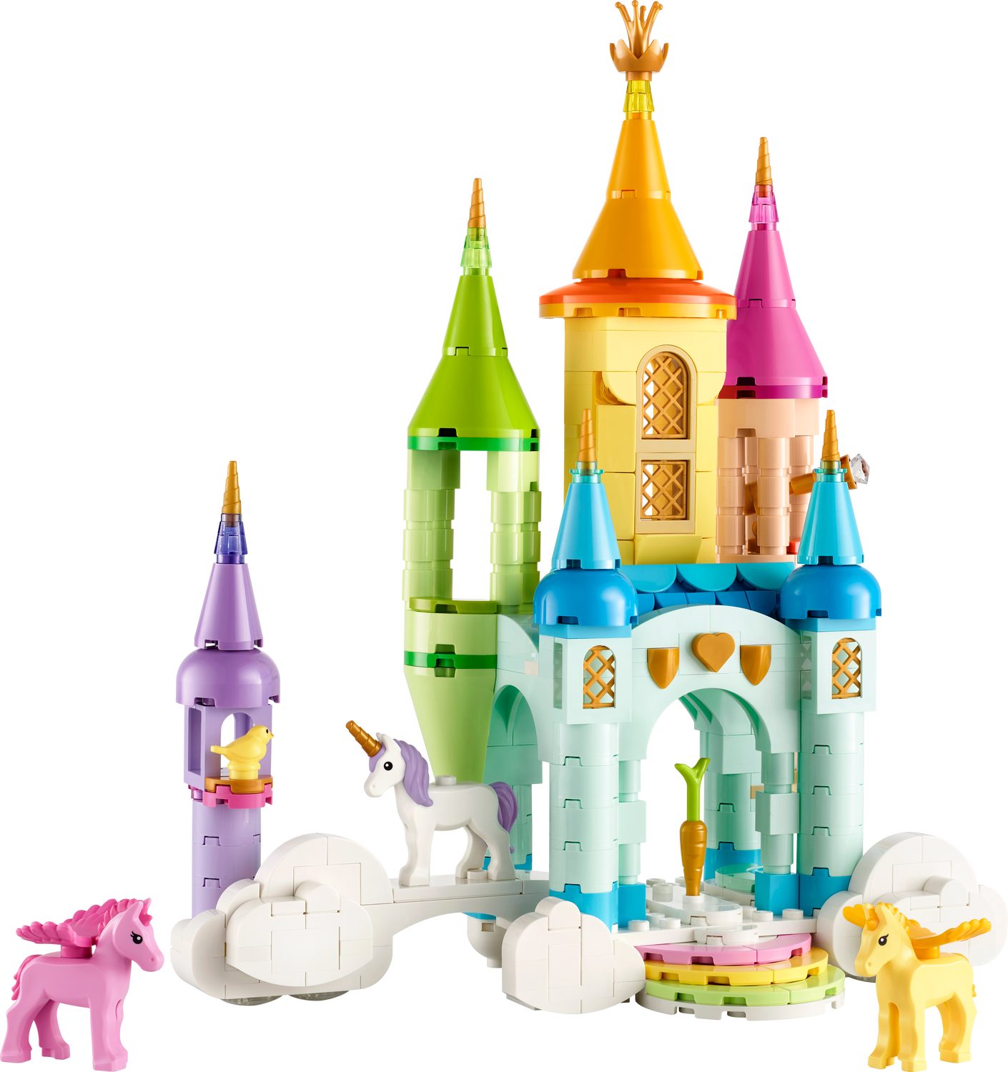 LEGO® Creator 3-in-1-Sets 31175 Einhornschloss Spielbausteine, (Set, 390 St., Set)