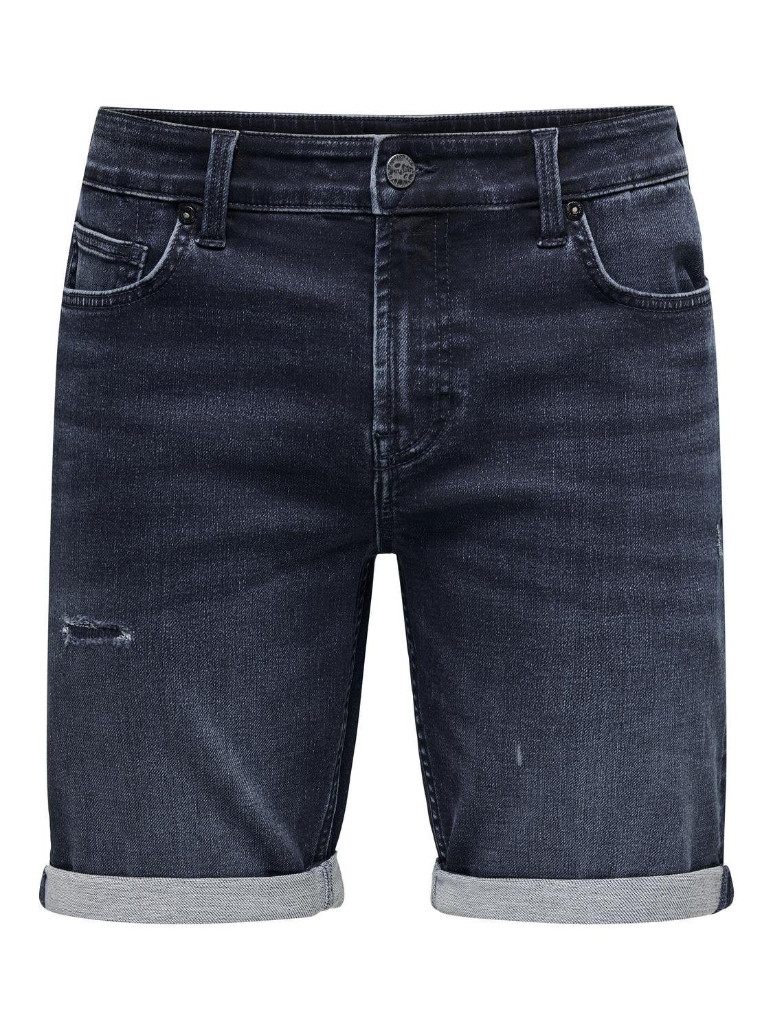 ONLY & SONS Jeansshorts ONSPLY JOG DBD R0026 ANA DNM SHORTS NOOS Baumwollmischung, regular fit