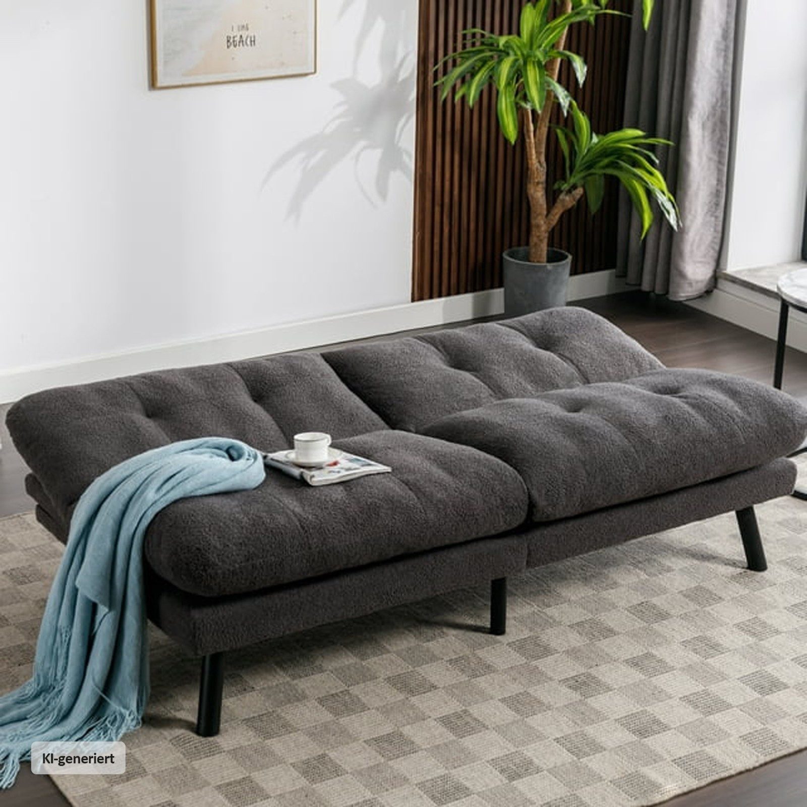 HTI-Living Schlafsofa Sofa Emela mit Schlaffunktion, Stück 1 Teile, Funktionscouch Gästebett – Bild 5 von 5