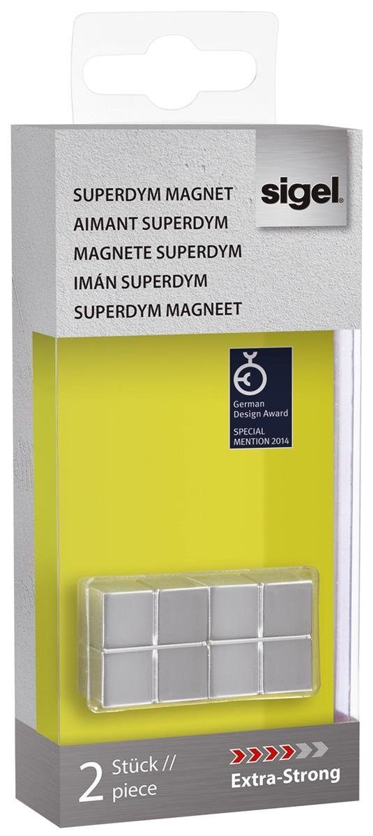 Magnete Sigel 2 C10 2,0 "Extra-Strong" Kugelschreiber SIGEL silber x
