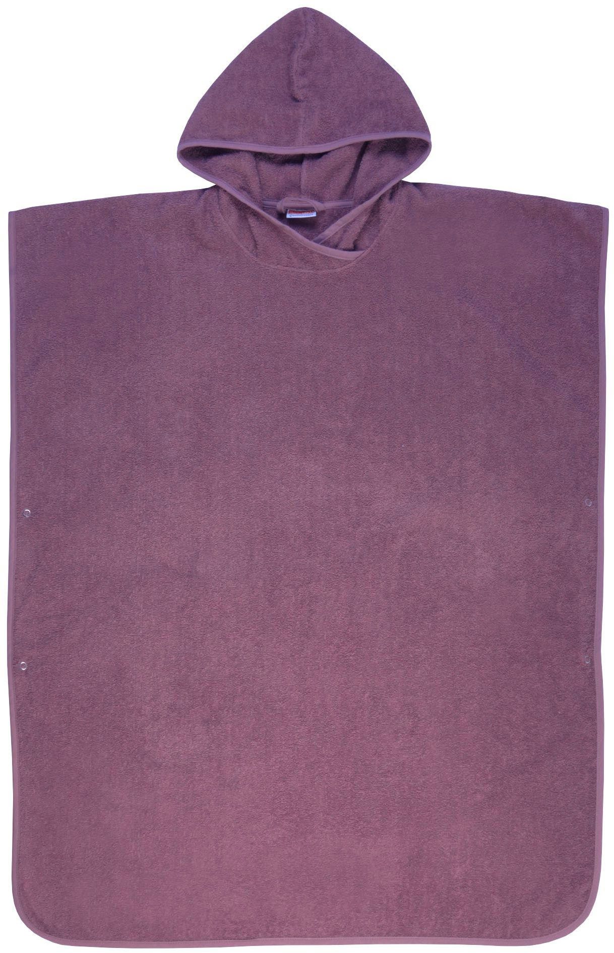 Wörner Badeponcho Badeponcho Uni, Baumwolle, Kapuze, günstig online kaufen
