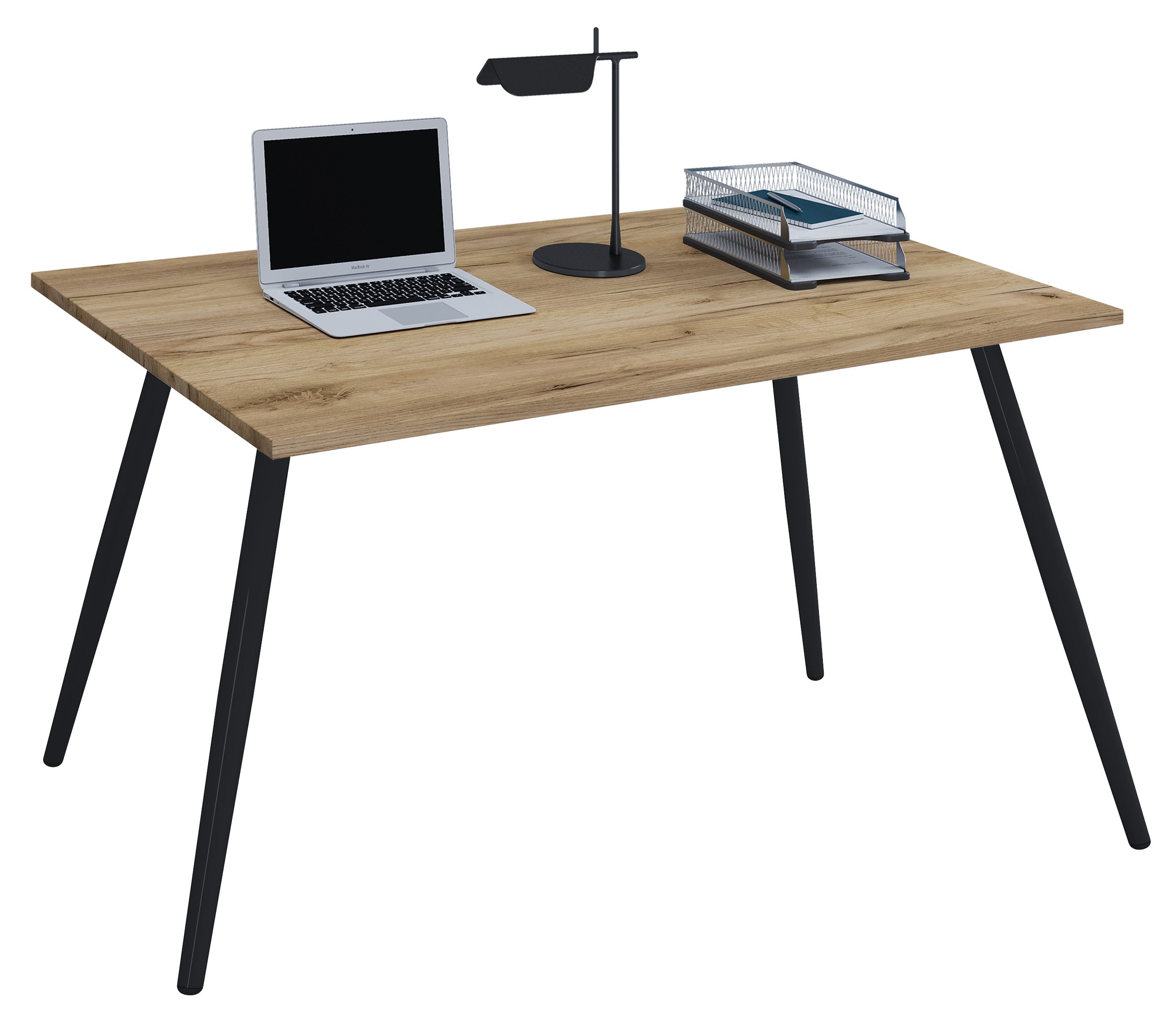 VCM Schreibtisch Bürotisch Retro Look Salia Retro LookH. 70 x B. 80