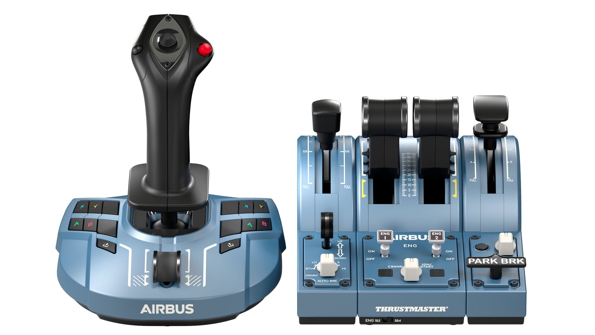 Thrustmaster T.Flight Hotas 4 Flugsimulator-Joystick USB  PlayStation 4, PC Schwarz, Blau