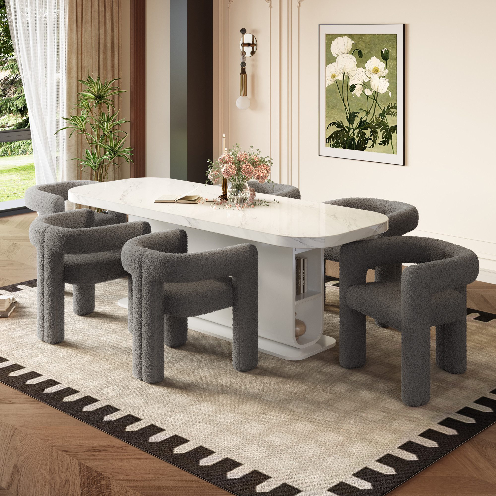 KLAM HOME Esszimmerstuhl Ergonomischer Sessel mit günstig online kaufen