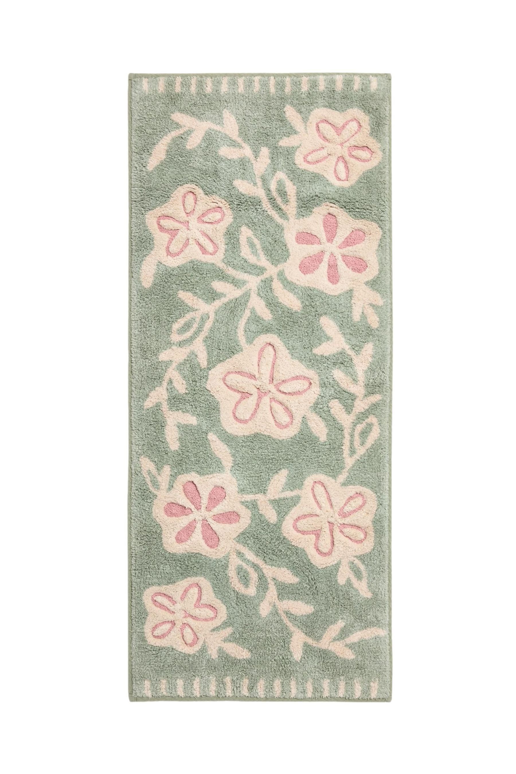 Next Badematte Badematte aus Baumwolle mit floralem Muster, Baumwolle